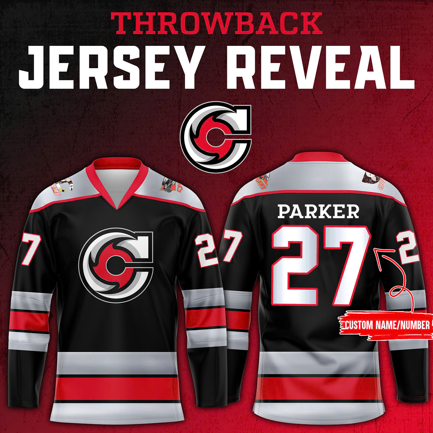 Cincinnati Cyclones x Throwback Night Personalise Jersey - Famjoys Cincinnati Cyclones x Throwback Night Personalise Jersey - Famjoys