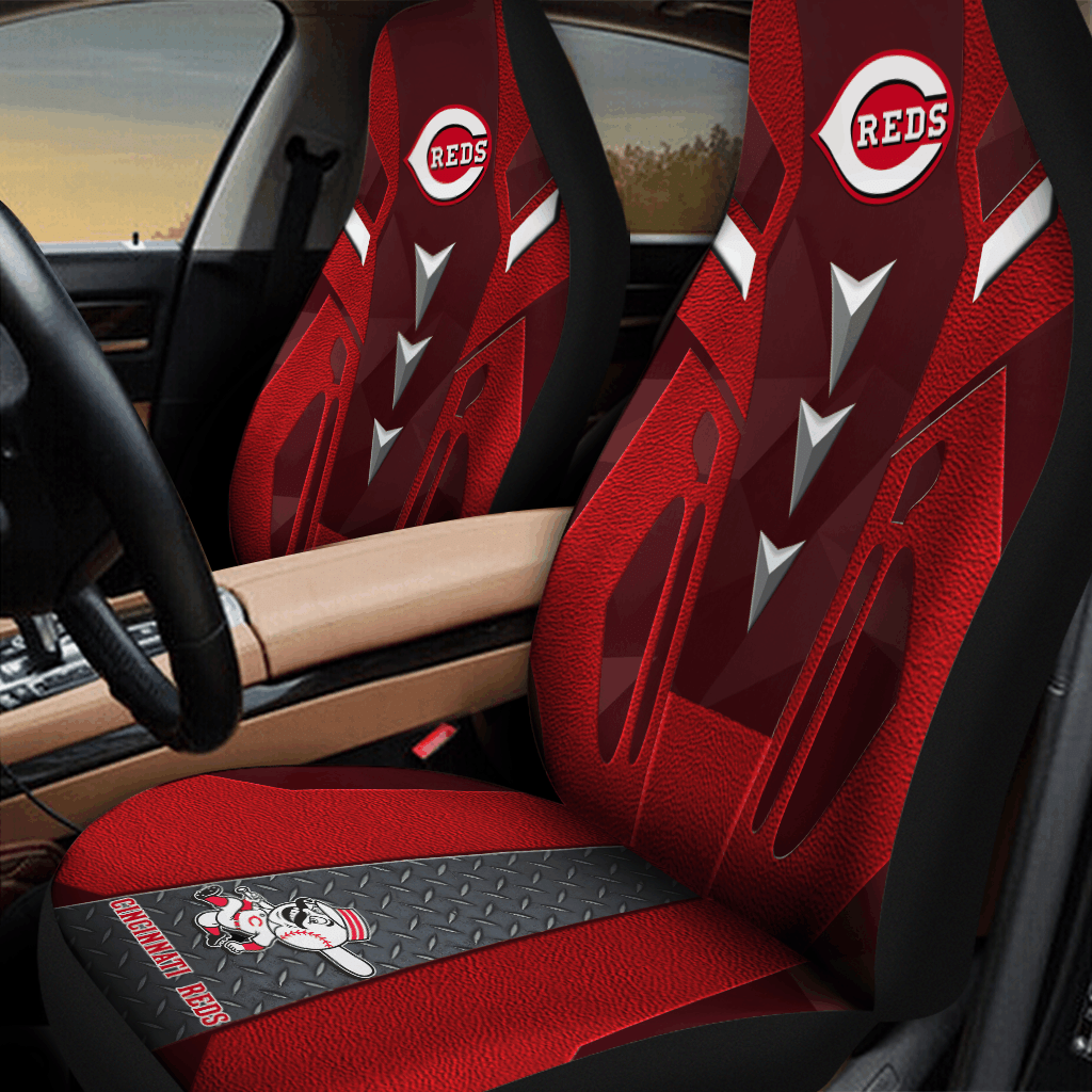 Cincinnati Reds Car Seat Covers (SET OF 2) - v6