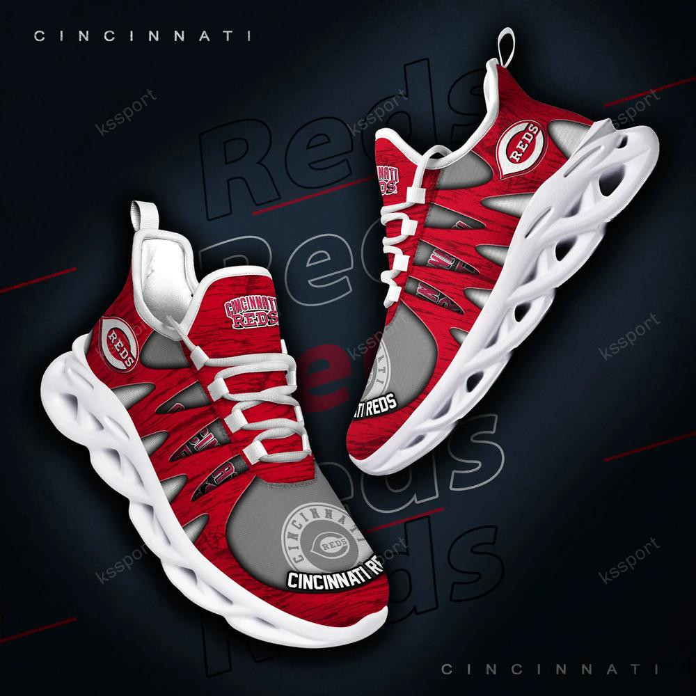 Cincinnati Reds Max Soul Shoes, Running Sneakers - Famjoys Cincinnati Reds Max Soul Shoes, Running Sneakers - Famjoys