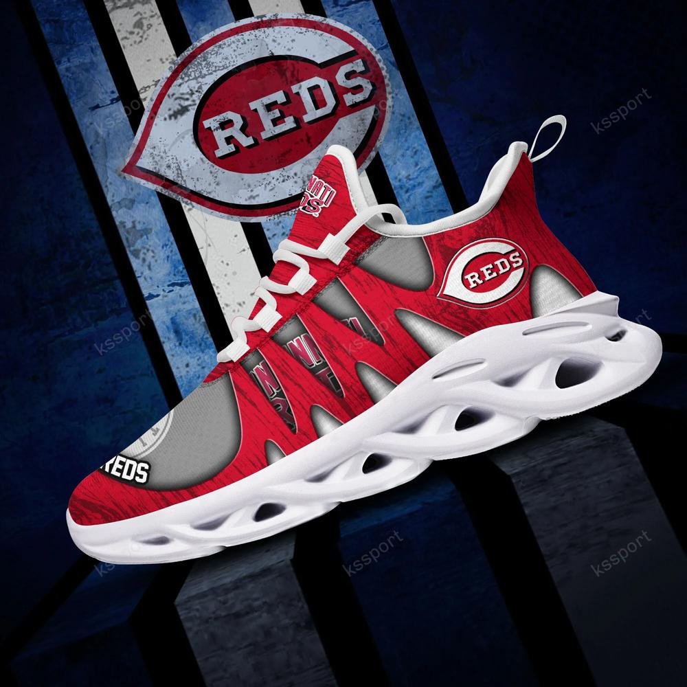 Cincinnati Reds Max Soul Shoes, Running Sneakers - Famjoys Cincinnati Reds Max Soul Shoes, Running Sneakers - Famjoys