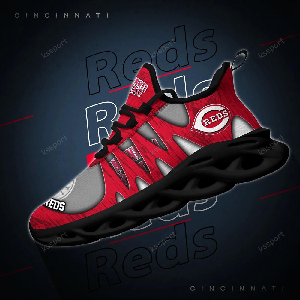 Cincinnati Reds Max Soul Shoes, Running Sneakers - Famjoys Cincinnati Reds Max Soul Shoes, Running Sneakers - Famjoys