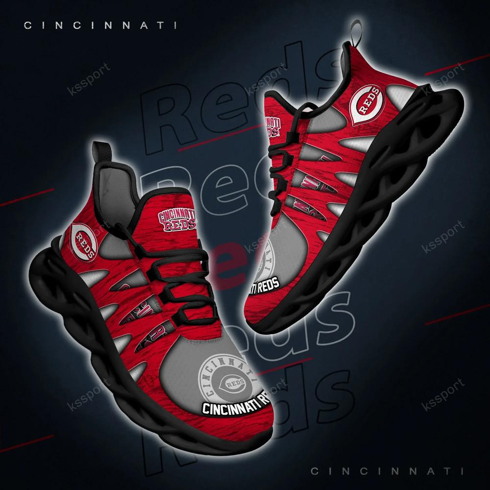 Cincinnati Reds Max Soul Shoes, Running Sneakers - Famjoys Cincinnati Reds Max Soul Shoes, Running Sneakers - Famjoys