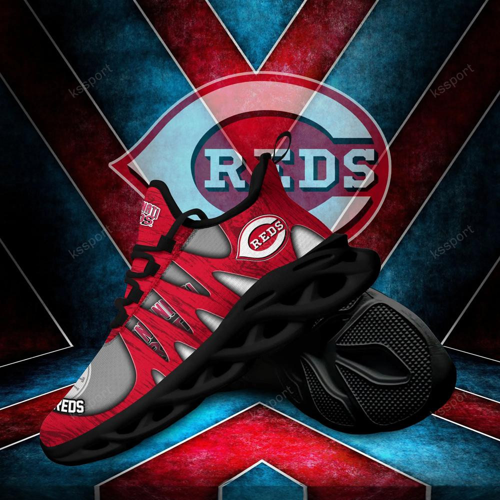 Cincinnati Reds Max Soul Shoes, Running Sneakers - Famjoys Cincinnati Reds Max Soul Shoes, Running Sneakers - Famjoys