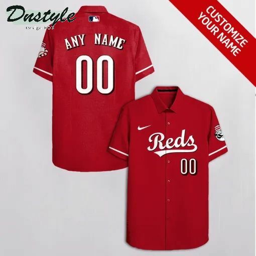 Cincinnati Reds Personalized Hawaiian Shirt - Famjoys Cincinnati Reds Personalized Hawaiian Shirt - Famjoys