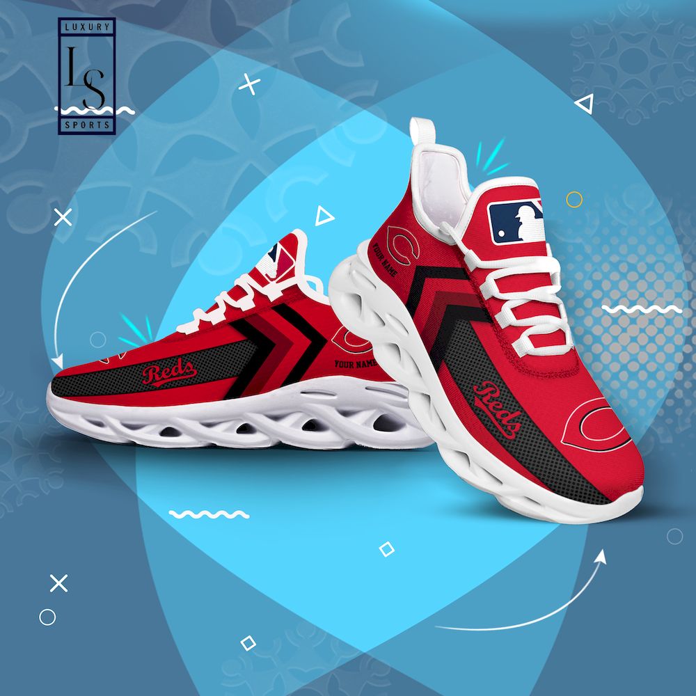 Cincinnati Reds Personalized Max Soul Shoes - Famjoys Cincinnati Reds Personalized Max Soul Shoes - Famjoys
