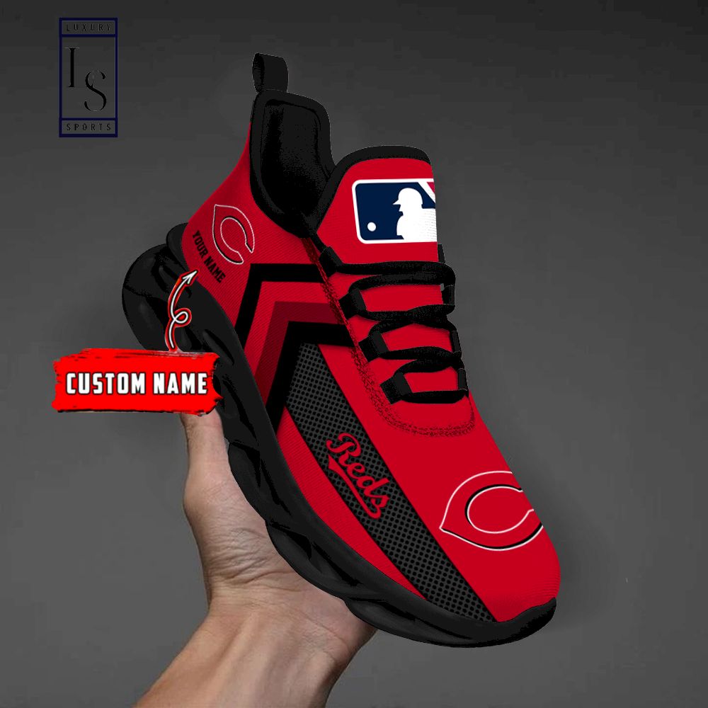 Cincinnati Reds Personalized Max Soul Shoes - Famjoys Cincinnati Reds Personalized Max Soul Shoes - Famjoys