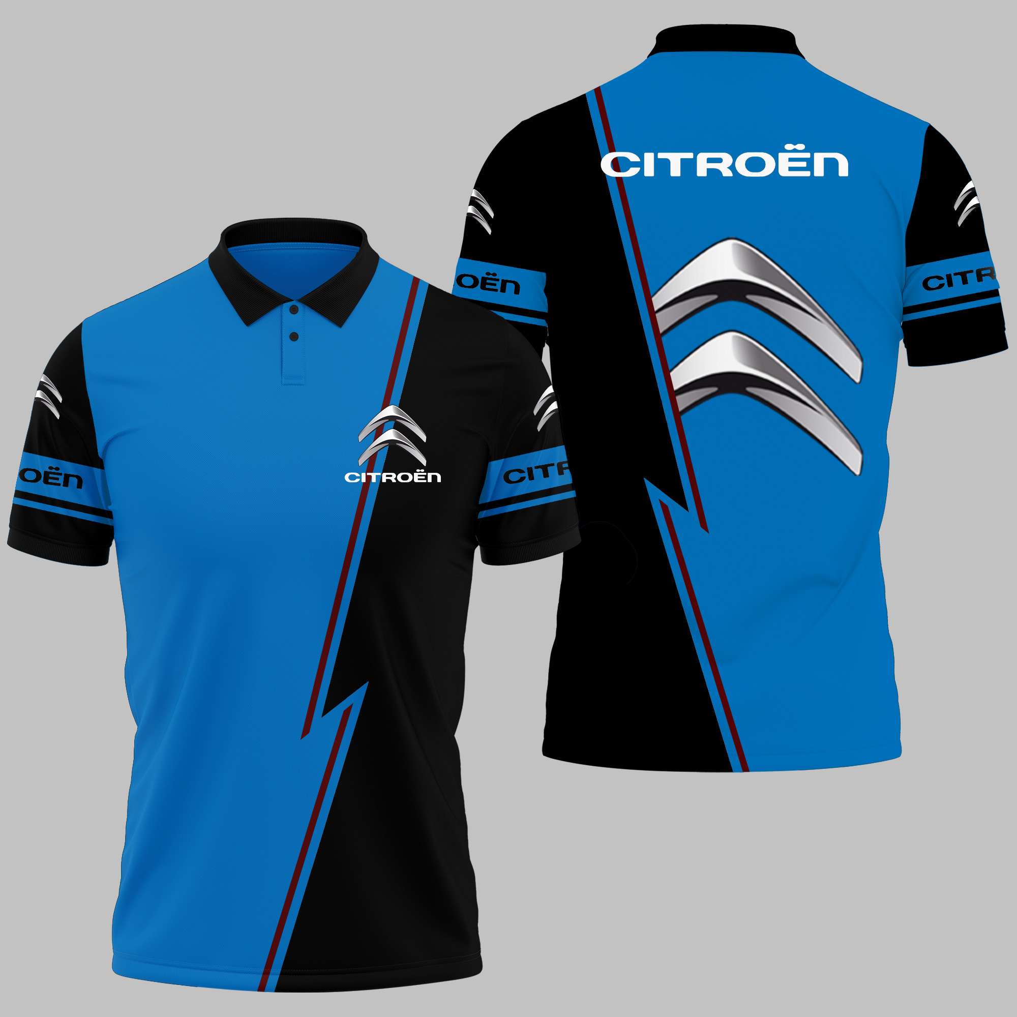 Citroen Polo Shirt 3D Printed Ver 15 - Famjoys Citroen Polo Shirt 3D Printed Ver 15 - Famjoys