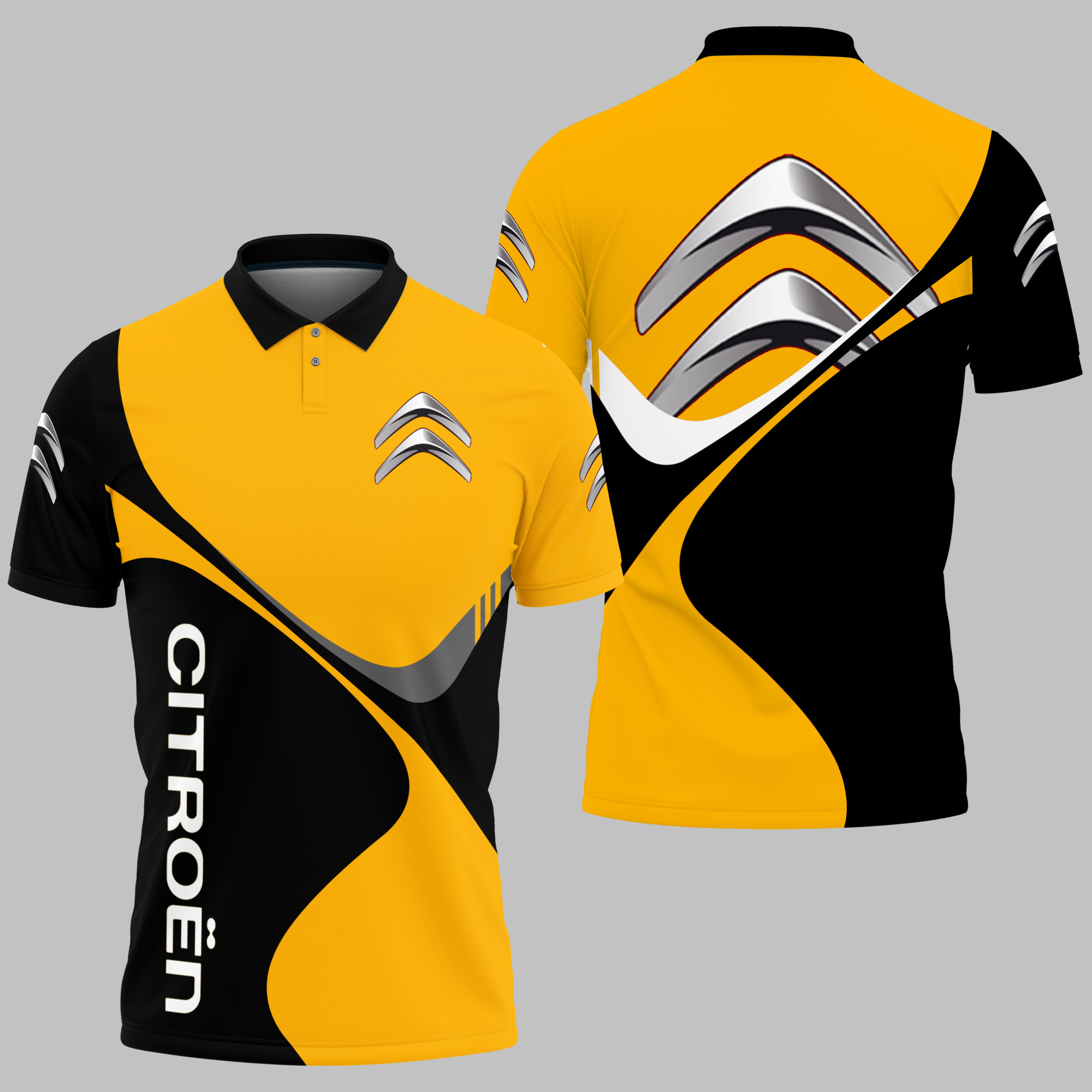 Citroen Polo Shirt 3D Printed Ver 2 - Famjoys Citroen Polo Shirt 3D Printed Ver 2 - Famjoys