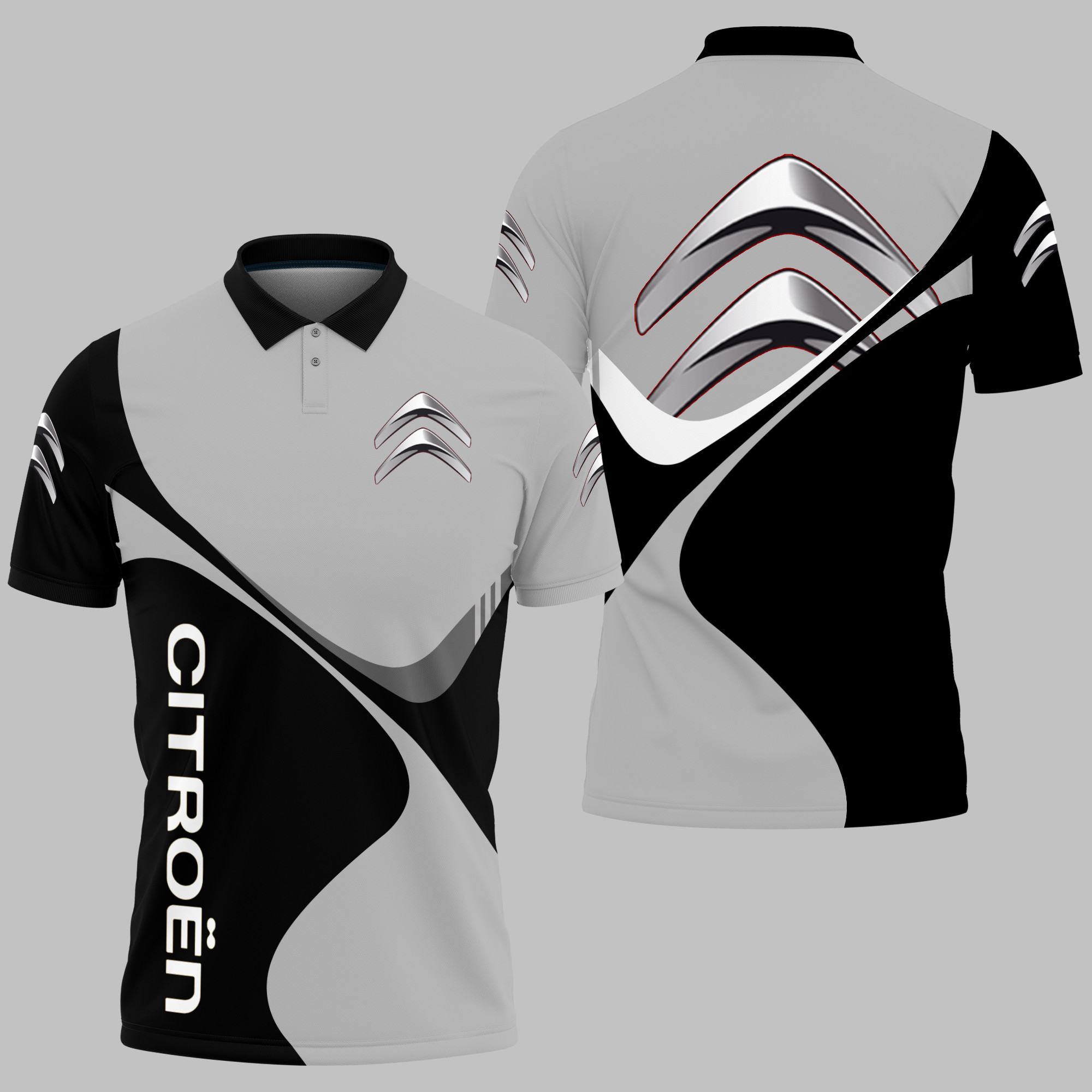 Citroen Polo Shirt 3D Printed Ver 3 - Famjoys Citroen Polo Shirt 3D Printed Ver 3 - Famjoys