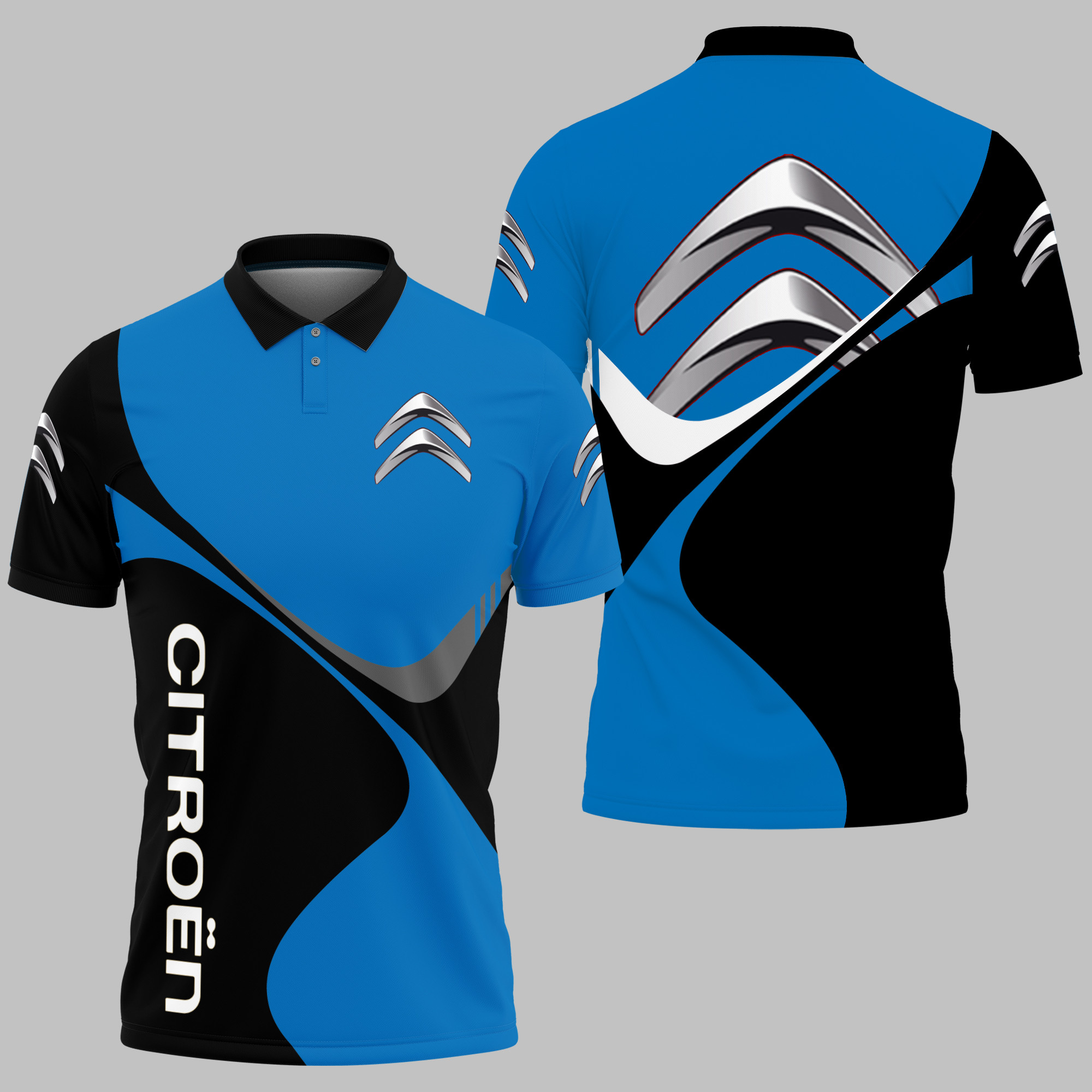 Citroen Polo Shirt 3D Printed Ver 4 - Famjoys Citroen Polo Shirt 3D Printed Ver 4 - Famjoys
