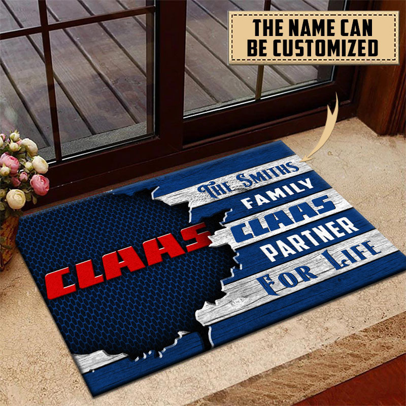 Claas Doormat Custom Name, Multicolor - Famjoys Claas Doormat Custom Name, Multicolor - Famjoys