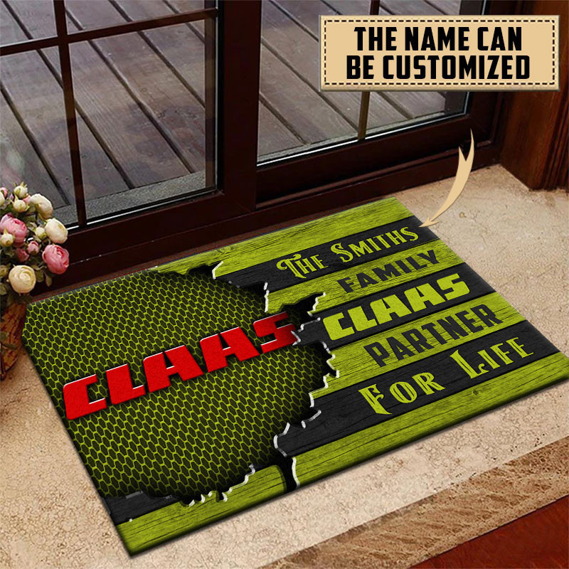 Claas Doormat Custom Name, Multicolor - Famjoys Claas Doormat Custom Name, Multicolor - Famjoys