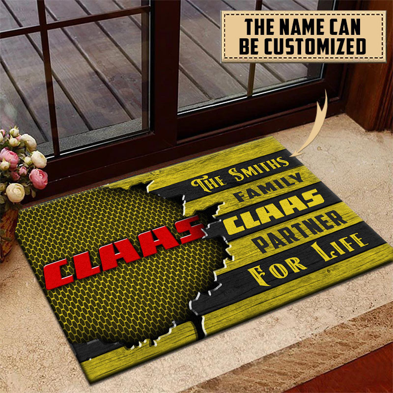 Claas Doormat Custom Name, Multicolor - Famjoys Claas Doormat Custom Name, Multicolor - Famjoys