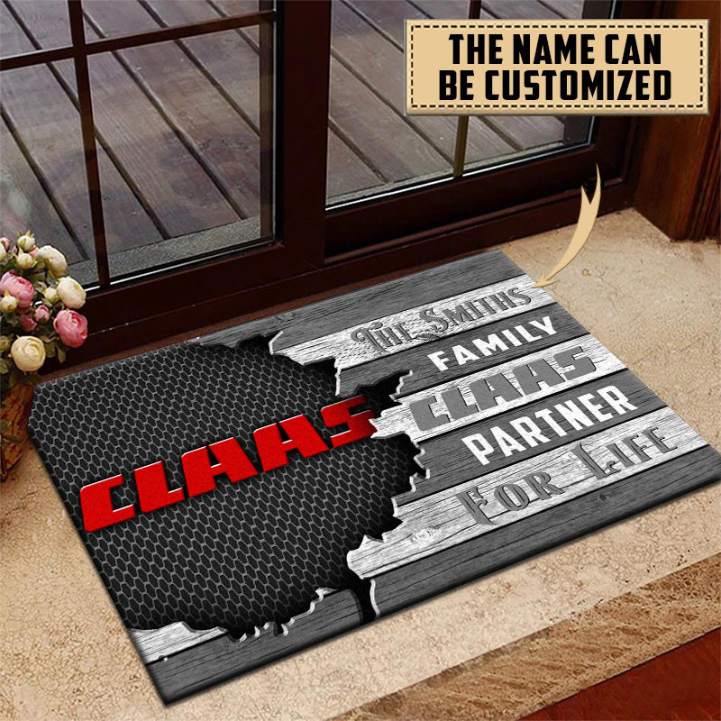 Claas Doormat Custom Name, Multicolor - Famjoys Claas Doormat Custom Name, Multicolor - Famjoys