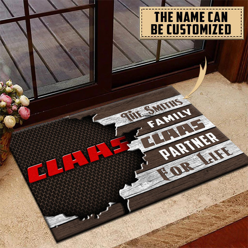 Claas Doormat Custom Name, Multicolor - Famjoys Claas Doormat Custom Name, Multicolor - Famjoys
