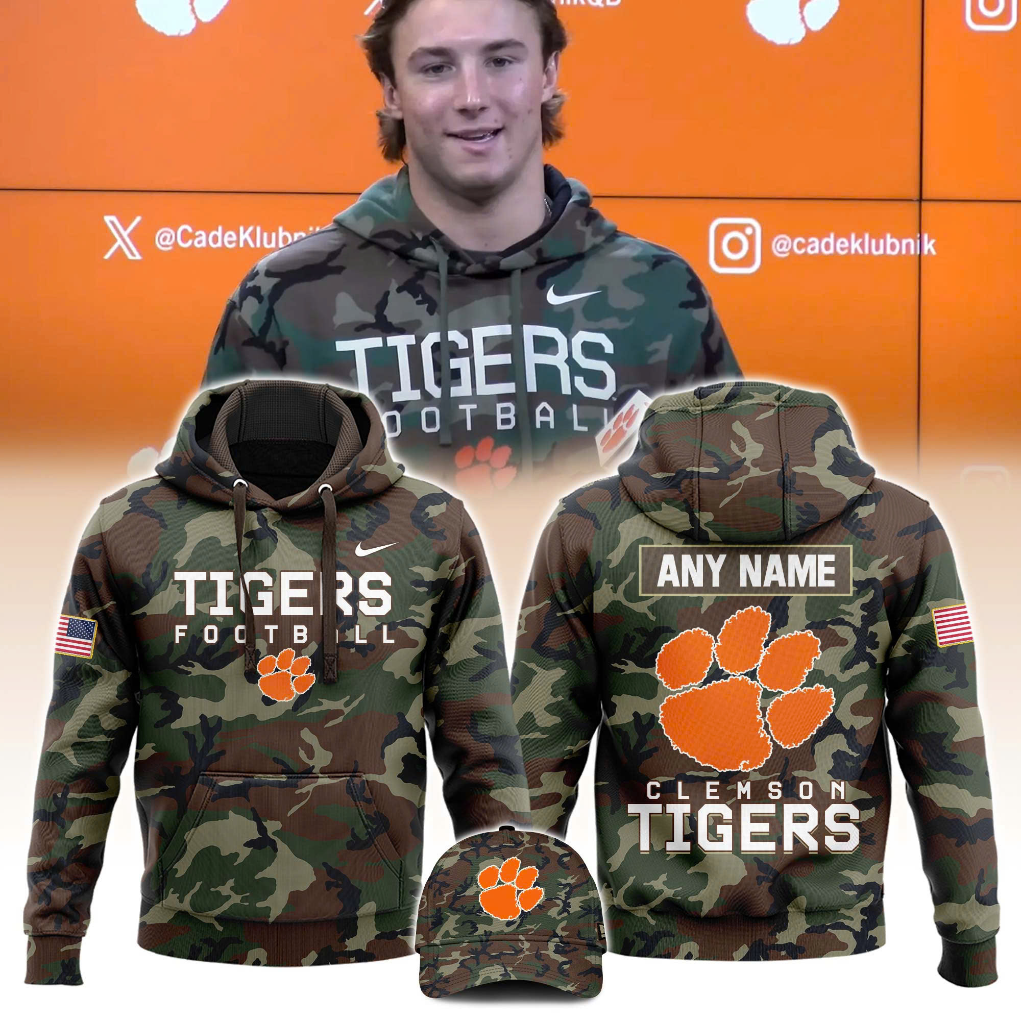 Clemson Football Military Appreciation Club Hoodie - Famjoys Clemson Football Military Appreciation Club Hoodie - Famjoys