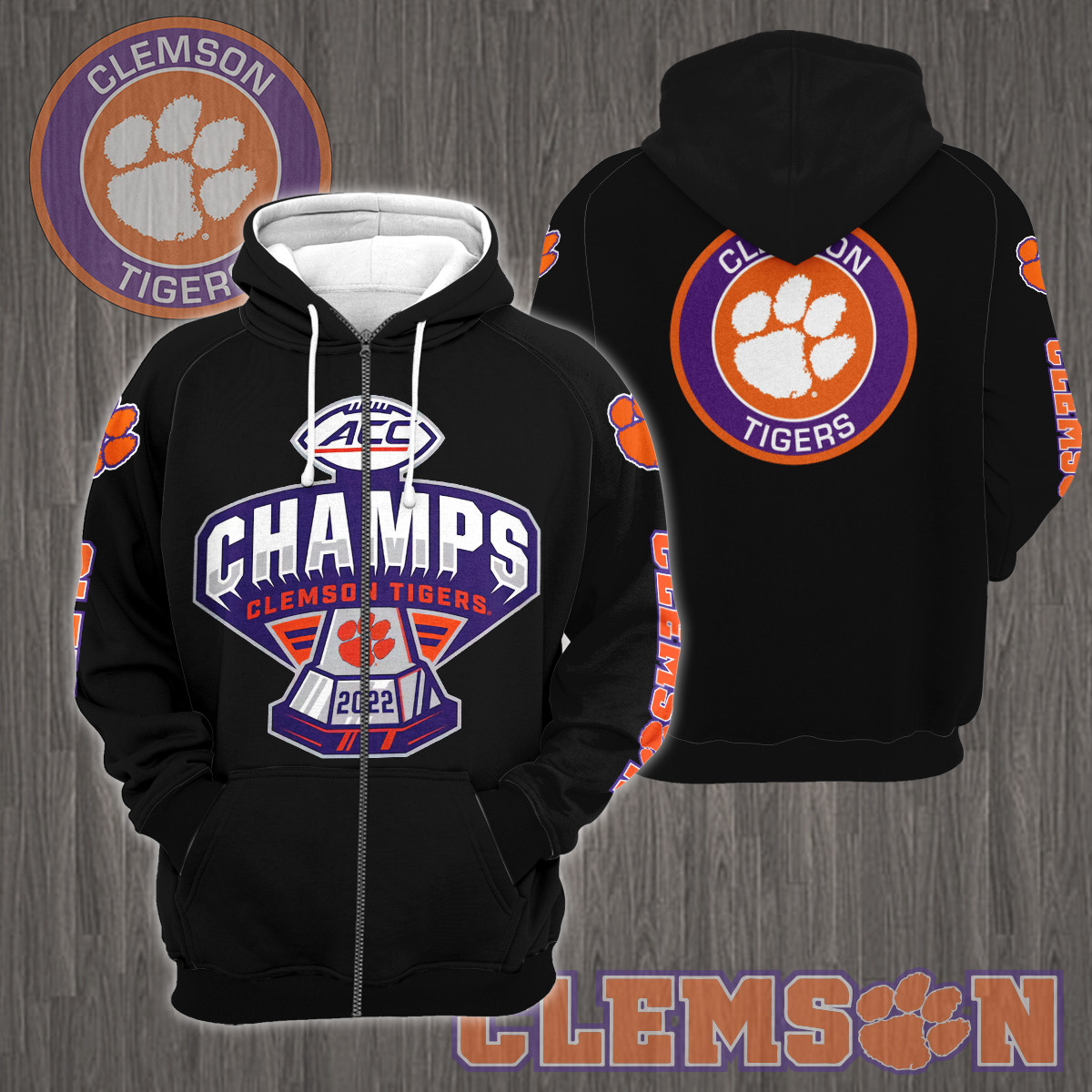 Clemson Tigers ACC Champions Shirt Ver 2 - Famjoys Clemson Tigers ACC Champions Shirt Ver 2 - Famjoys