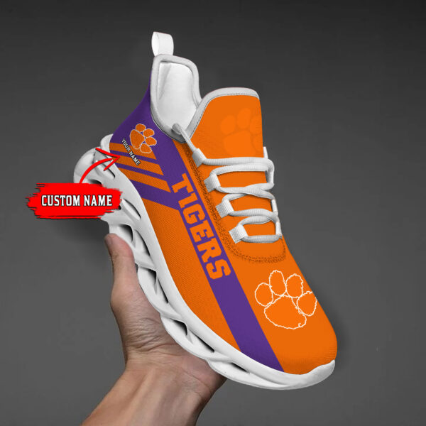 Clemson Tigers Custom Name PERSONALIZED MAX SOUL SHOES DS004 - Famjoys Clemson Tigers Custom Name PERSONALIZED MAX SOUL SHOES DS004 - Famjoys