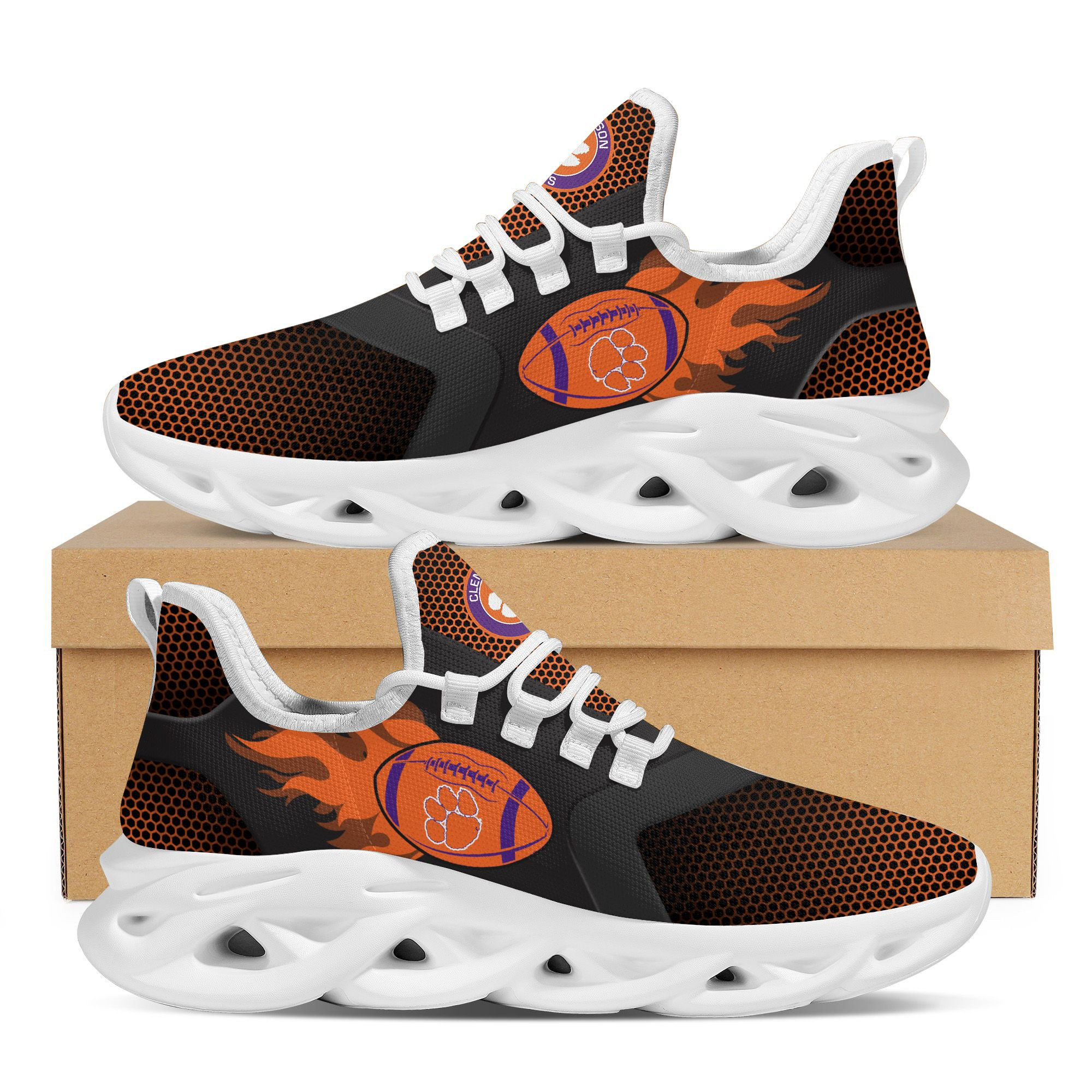 Clemson Tigers Fire Ball Max Soul - Famjoys Clemson Tigers Fire Ball Max Soul - Famjoys
