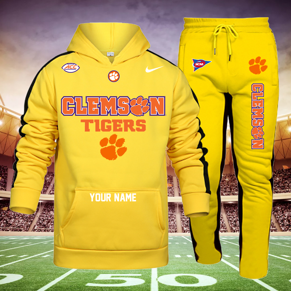 clemson tigers football Hoodie Set - Famjoys clemson tigers football Hoodie Set - Famjoys
