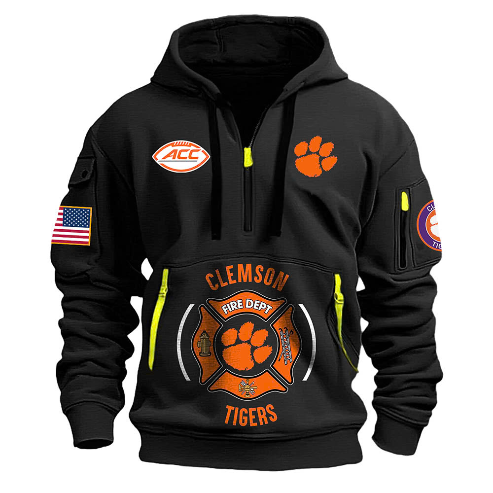 Clemson Tigers Football x Firefighter Appreciation Night Premium Hoodie - Famjoys Clemson Tigers Football x Firefighter Appreciation Night Premium Hoodie - Famjoys
