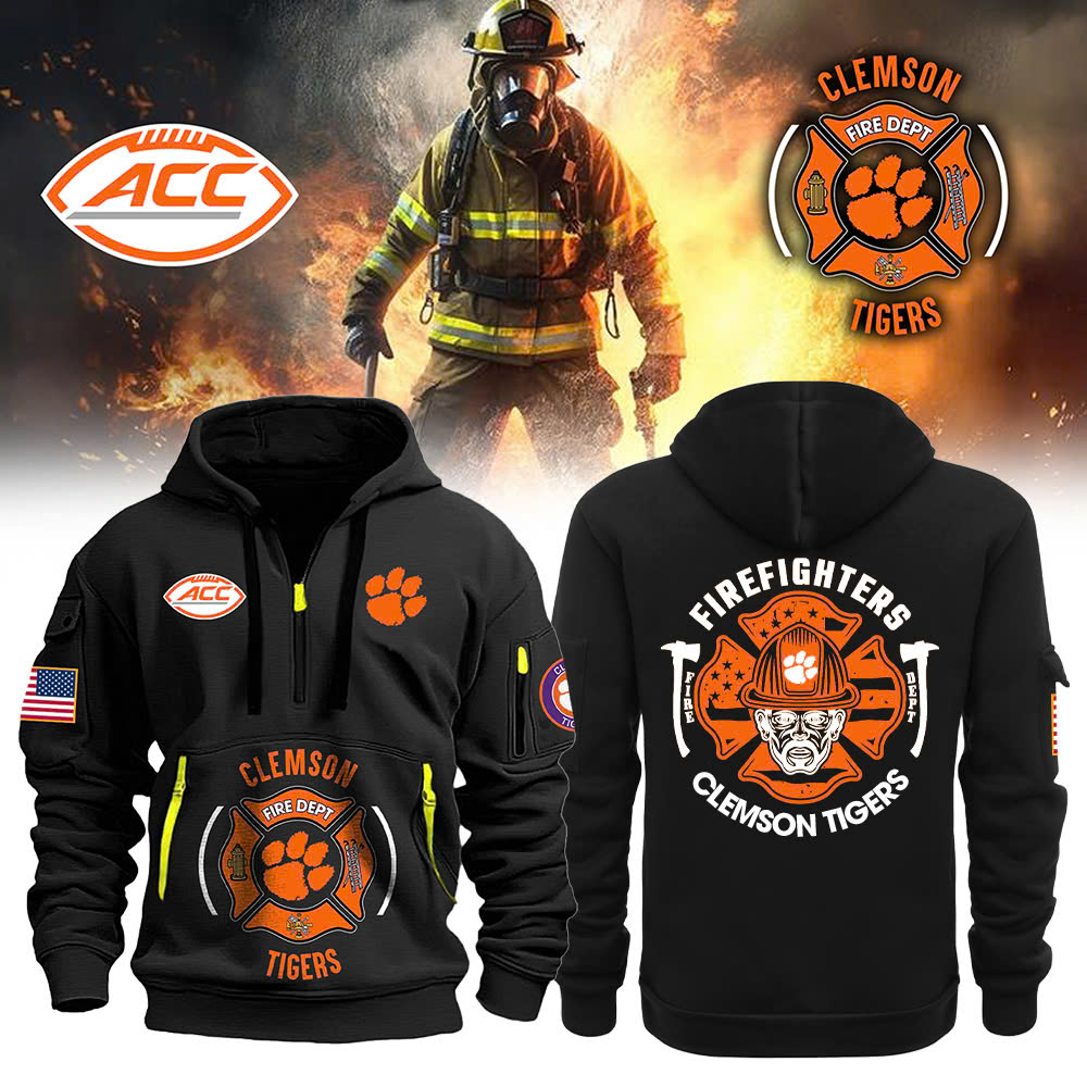 Clemson Tigers Football x Firefighter Appreciation Night Premium Hoodie - Famjoys Clemson Tigers Football x Firefighter Appreciation Night Premium Hoodie - Famjoys