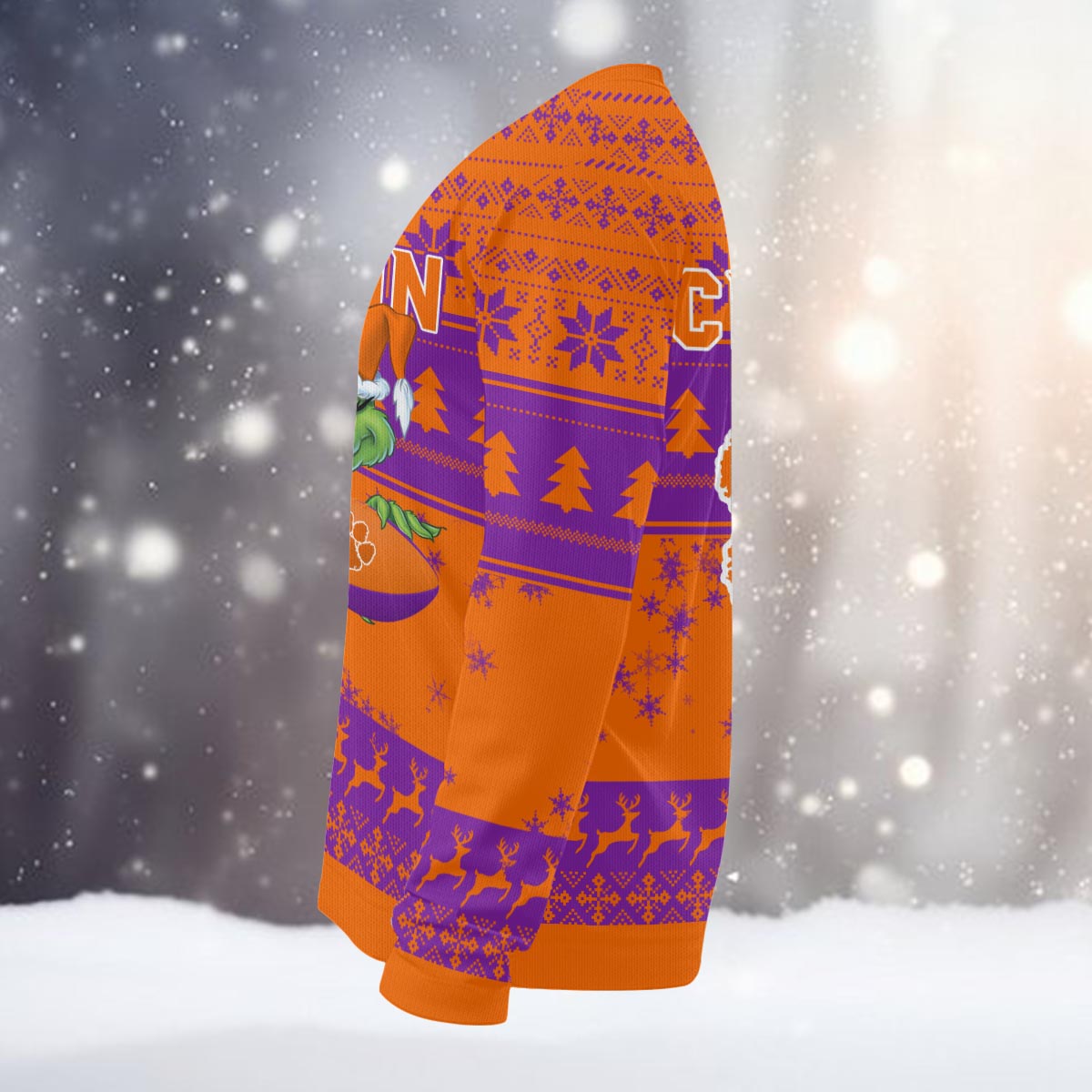 Clemson Tigers Grinch Ugly Christmas Sweater - Famjoys Clemson Tigers Grinch Ugly Christmas Sweater - Famjoys