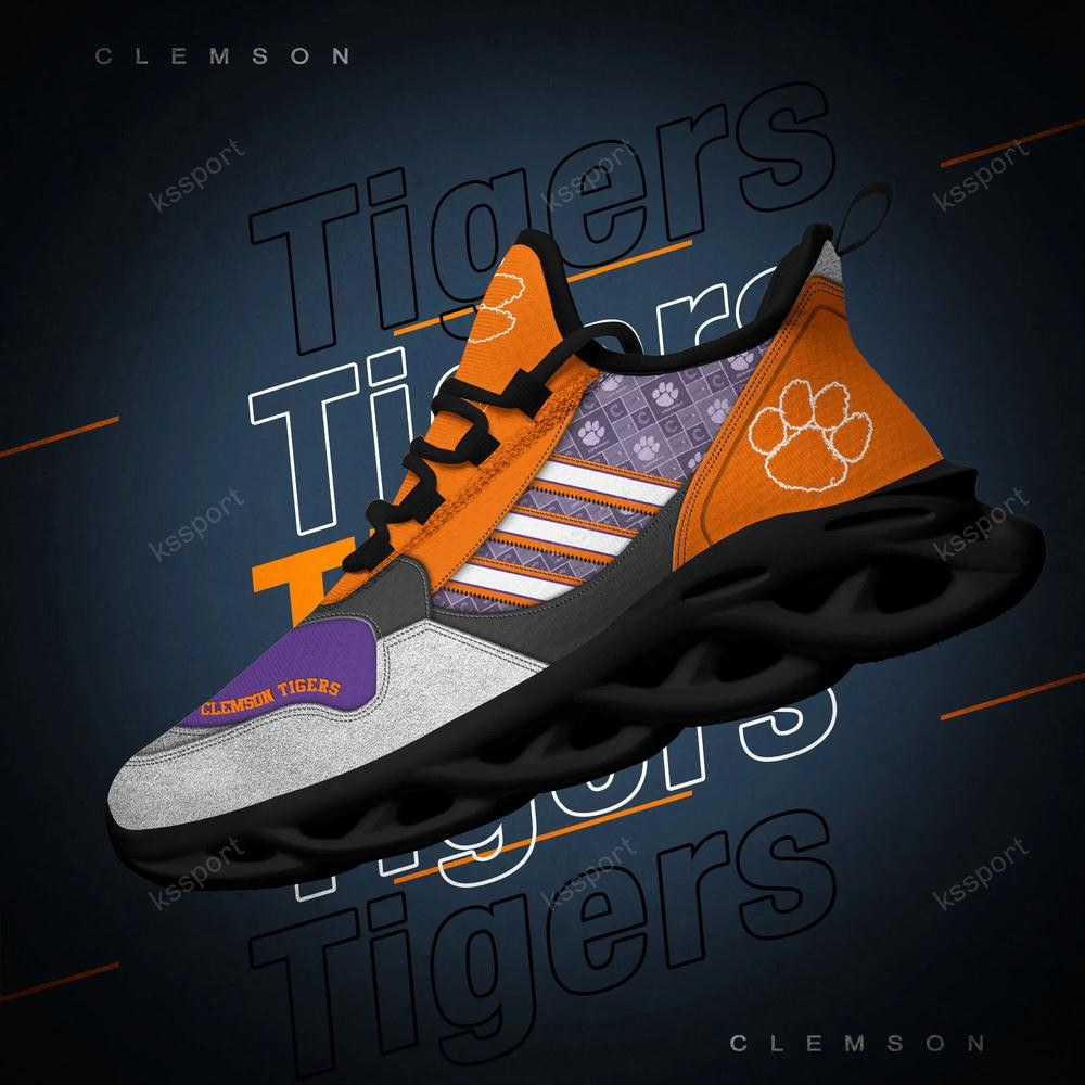 Clemson Tigers Max Soul Clunky, Running Sneakers - Famjoys Clemson Tigers Max Soul Clunky, Running Sneakers - Famjoys