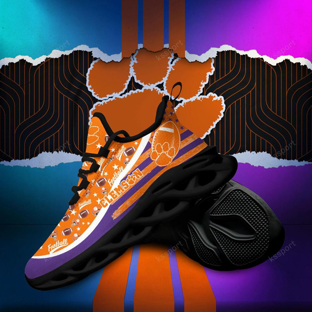 Clemson Tigers Max Soul Clunky Sneakers - Famjoys Clemson Tigers Max Soul Clunky Sneakers - Famjoys