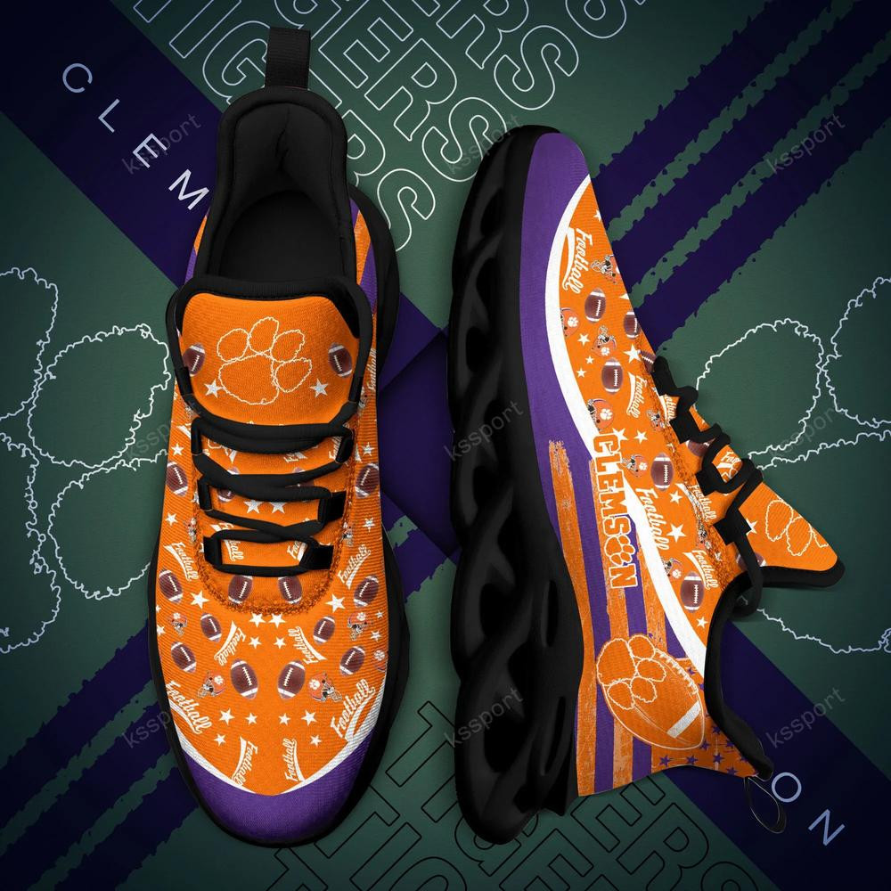 Clemson Tigers Max Soul Clunky Sneakers - Famjoys Clemson Tigers Max Soul Clunky Sneakers - Famjoys