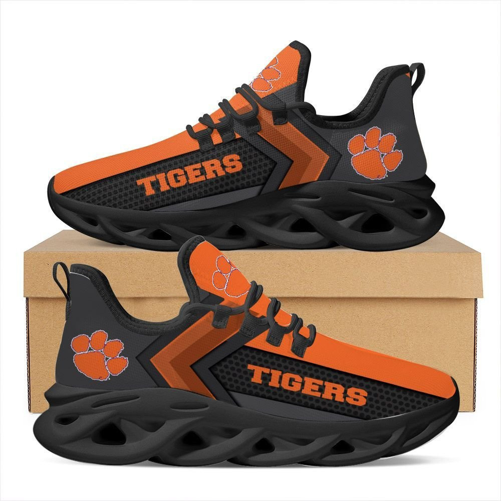 Clemson Tigers Max Soul Sneakers Shoes - Famjoys Clemson Tigers Max Soul Sneakers Shoes - Famjoys