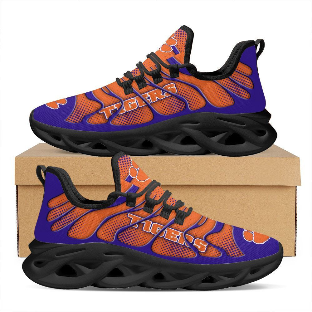 Clemson Tigers Max Soul Sneakers Shoes - Famjoys Clemson Tigers Max Soul Sneakers Shoes - Famjoys