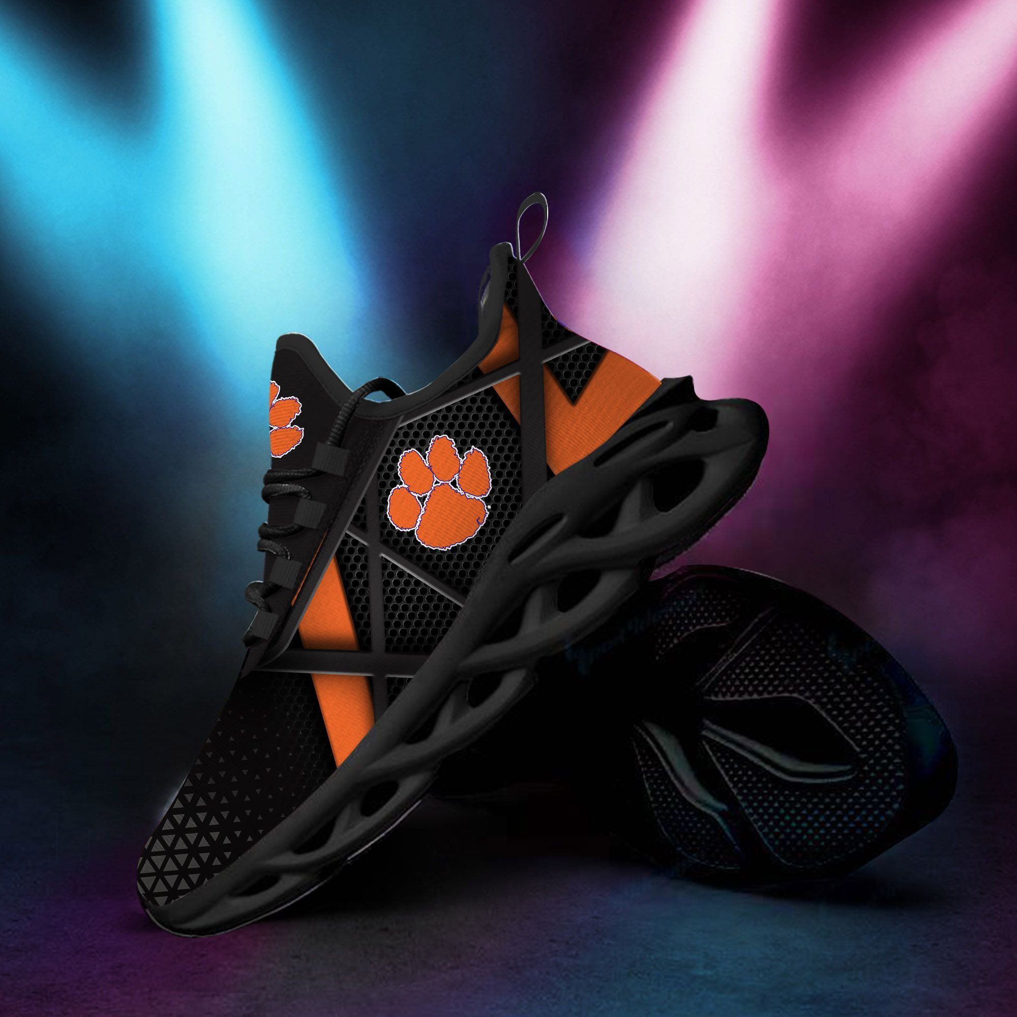 Clemson Tigers Max Soul Sneakers Shoes - Famjoys Clemson Tigers Max Soul Sneakers Shoes - Famjoys