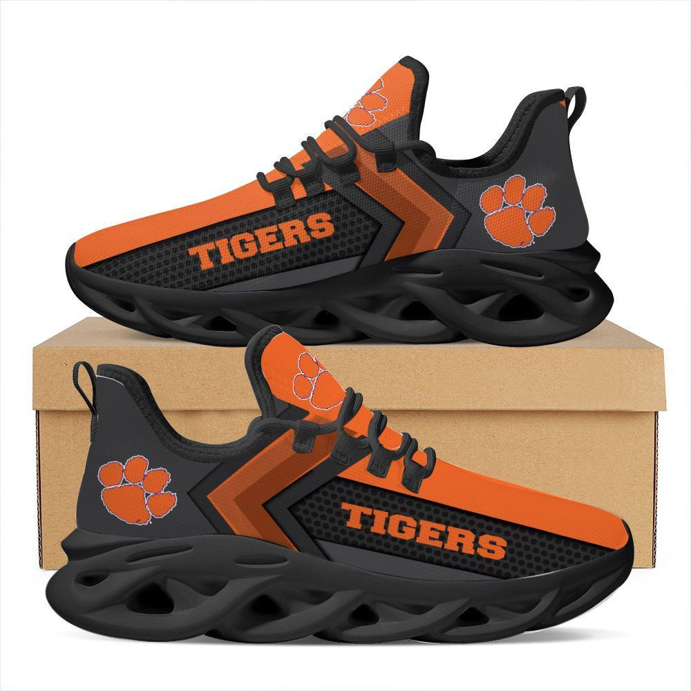 Clemson Tigers Max Soul Sneakers Shoes - Famjoys Clemson Tigers Max Soul Sneakers Shoes - Famjoys