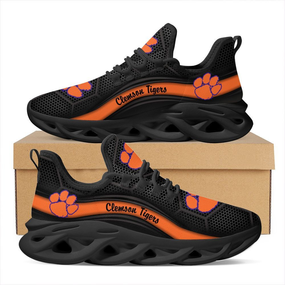 Clemson Tigers Max Soul Sneakers Shoes - Famjoys Clemson Tigers Max Soul Sneakers Shoes - Famjoys