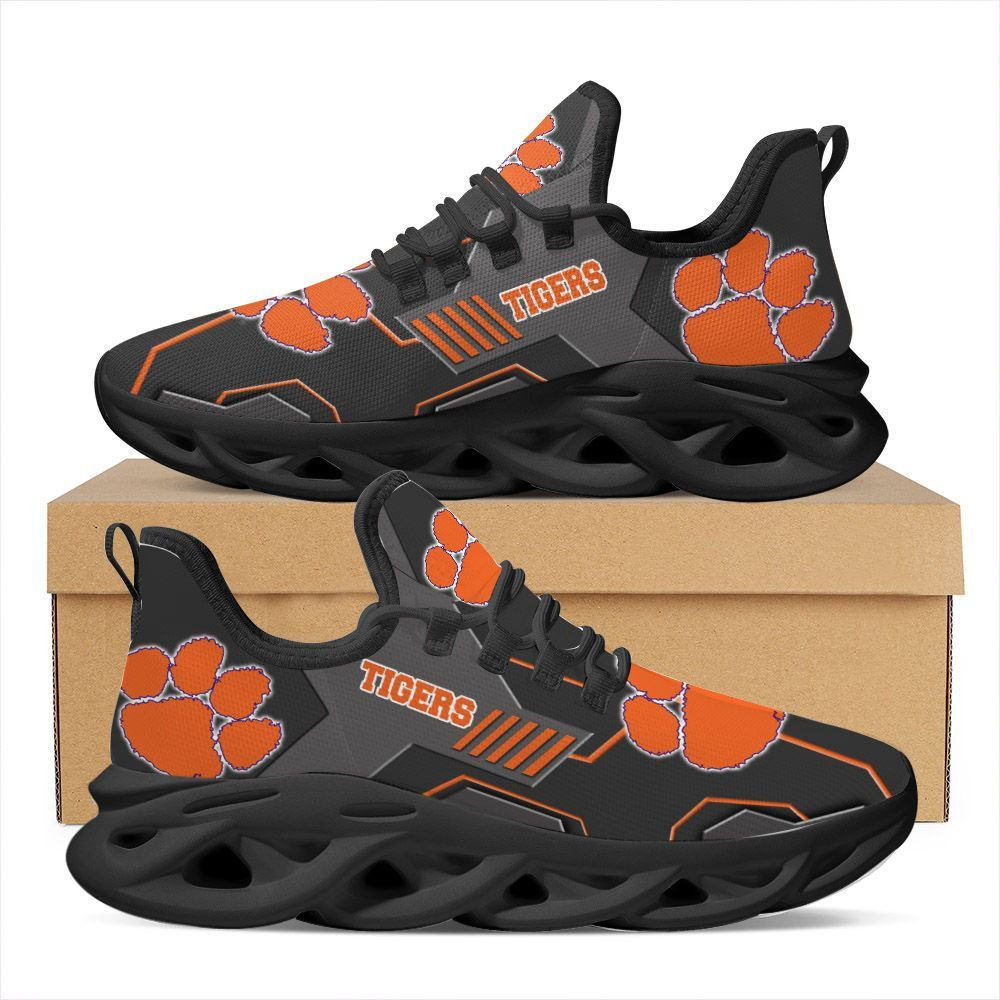 Clemson Tigers Max Soul Sneakers Shoes - Famjoys Clemson Tigers Max Soul Sneakers Shoes - Famjoys