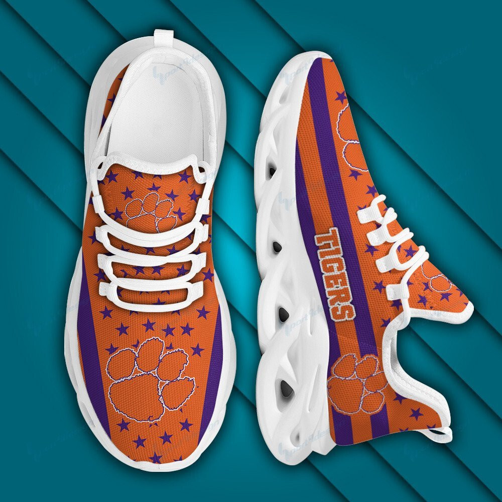 Clemson Tigers Max Soul YZ Running Sneakers 07 - Famjoys Clemson Tigers Max Soul YZ Running Sneakers 07 - Famjoys