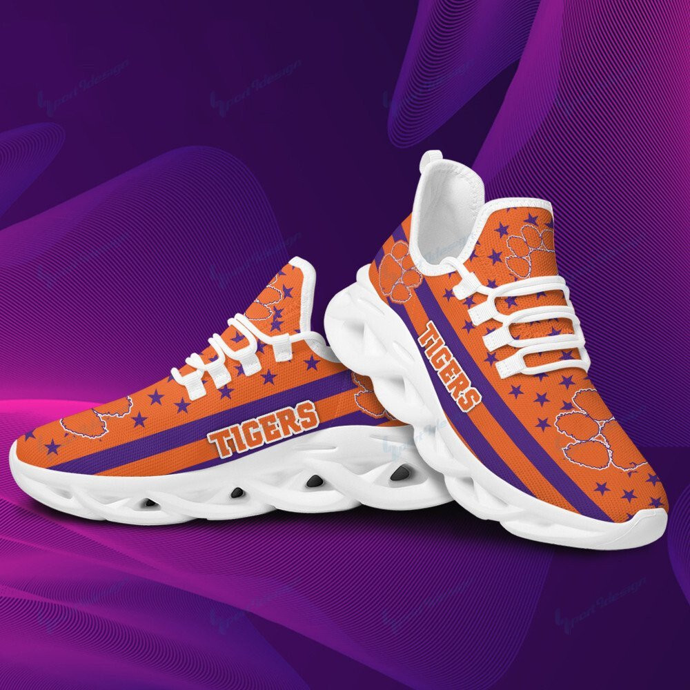 Clemson Tigers Max Soul YZ Running Sneakers 07 - Famjoys Clemson Tigers Max Soul YZ Running Sneakers 07 - Famjoys