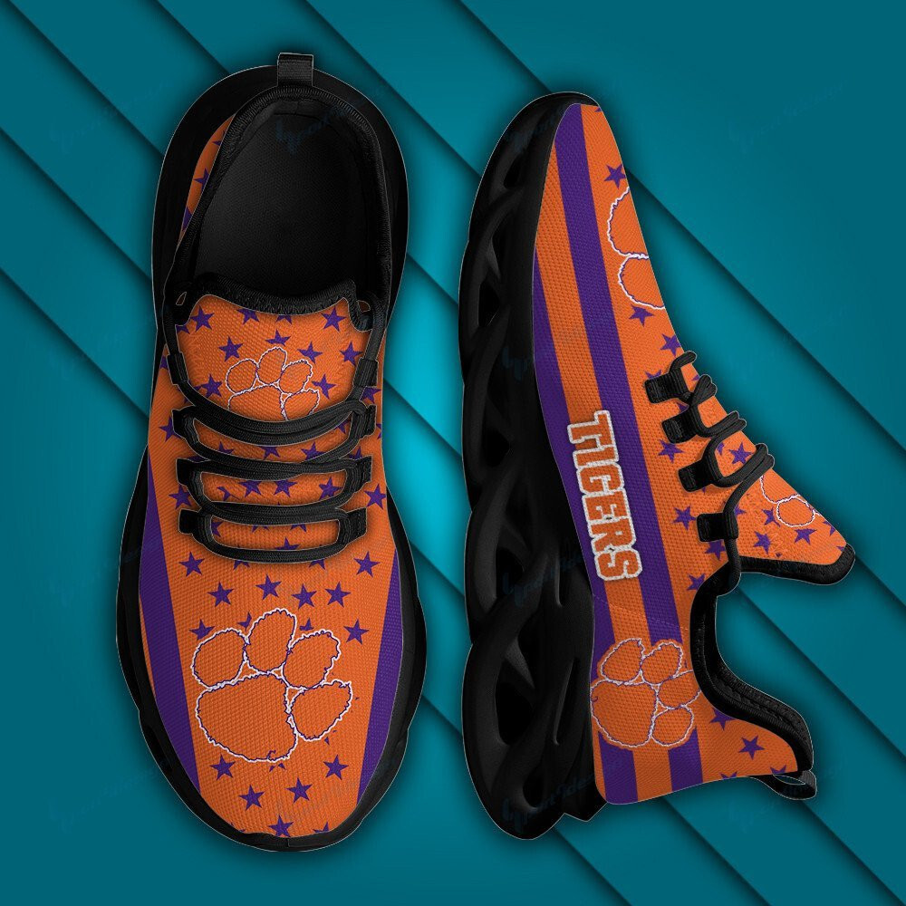Clemson Tigers Max Soul YZ Running Sneakers 07 - Famjoys Clemson Tigers Max Soul YZ Running Sneakers 07 - Famjoys