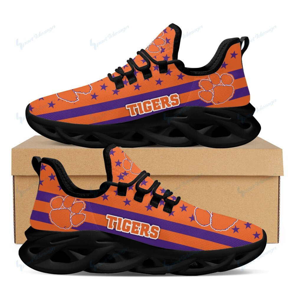 Clemson Tigers Max Soul YZ Running Sneakers 07 - Famjoys Clemson Tigers Max Soul YZ Running Sneakers 07 - Famjoys