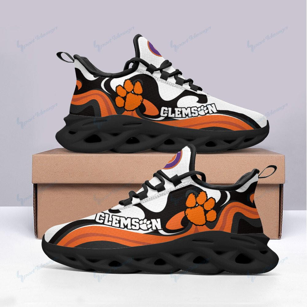 Clemson Tigers Max Soul YZ Running Sneakers 812 - Famjoys Clemson Tigers Max Soul YZ Running Sneakers 812 - Famjoys