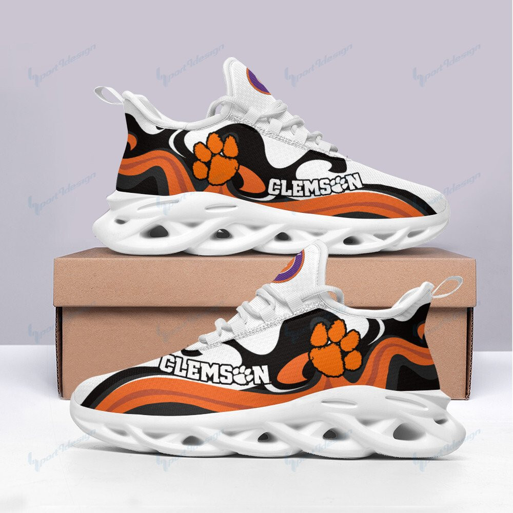 Clemson Tigers Max Soul YZ Running Sneakers 812 - Famjoys Clemson Tigers Max Soul YZ Running Sneakers 812 - Famjoys