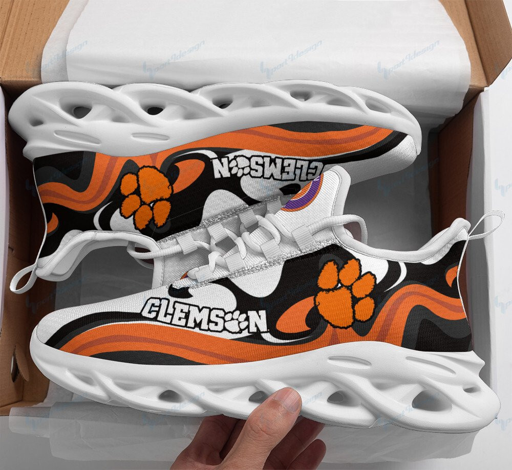 Clemson Tigers Max Soul YZ Running Sneakers 812 - Famjoys Clemson Tigers Max Soul YZ Running Sneakers 812 - Famjoys