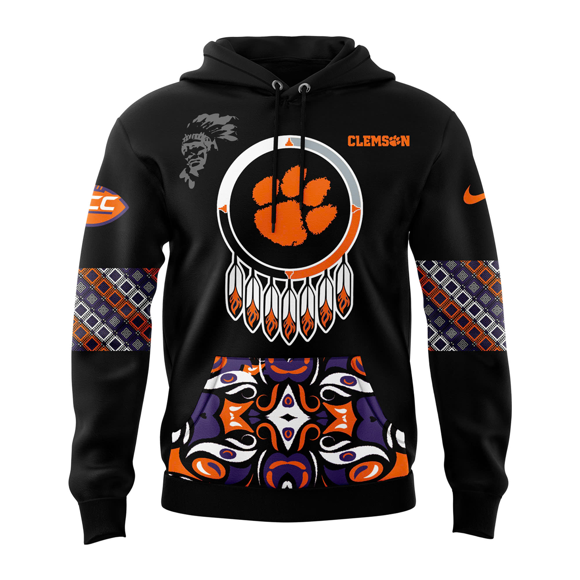 Clemson Tigers Native American Heritage Month Premium Pullover Hoodie - Famjoys Clemson Tigers Native American Heritage Month Premium Pullover Hoodie - Famjoys