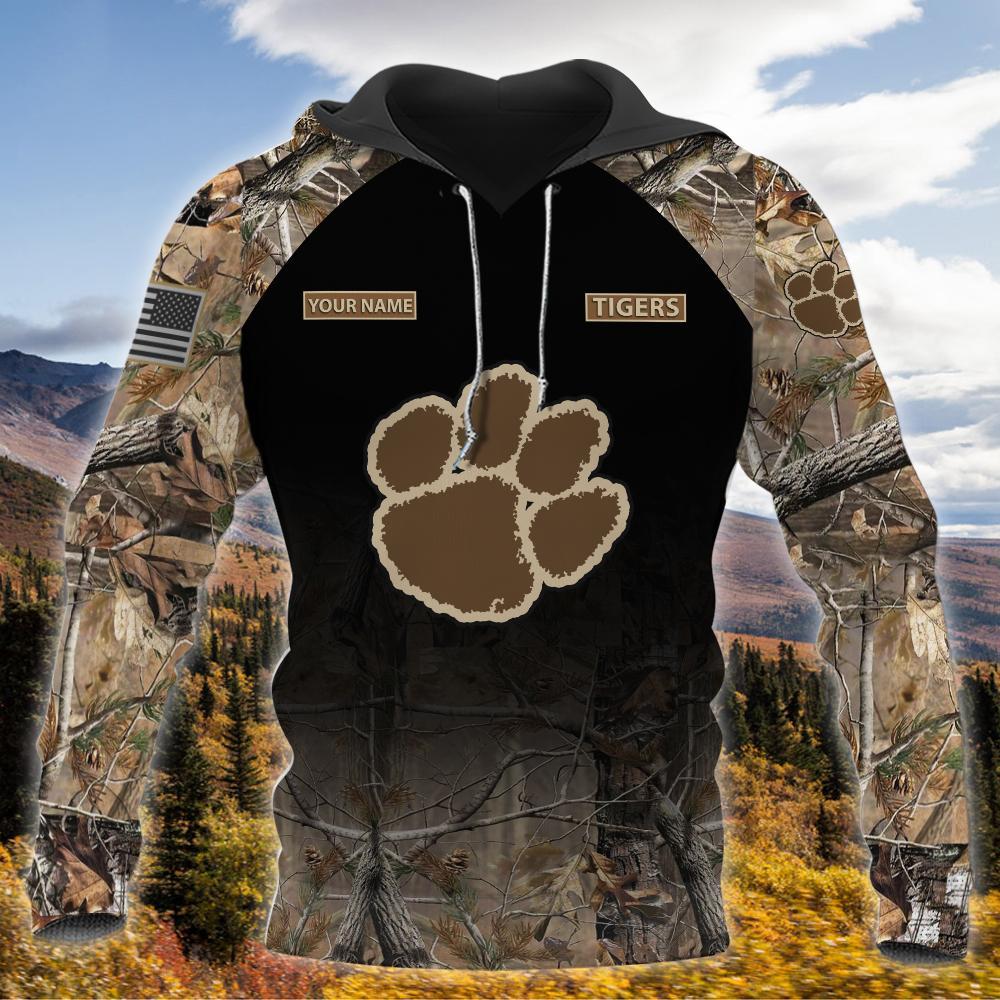 Clemson Tigers Personalized Hunting Camo Hoodie,T-Shirt, Sweatshirt, Zipper - Famjoys Clemson Tigers Personalized Hunting Camo Hoodie,T-Shirt, Sweatshirt, Zipper - Famjoys