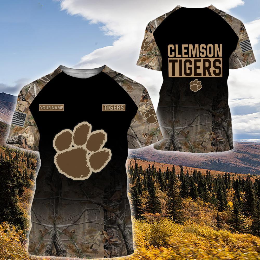 Clemson Tigers Personalized Hunting Camo Hoodie,T-Shirt, Sweatshirt, Zipper - Famjoys Clemson Tigers Personalized Hunting Camo Hoodie,T-Shirt, Sweatshirt, Zipper - Famjoys