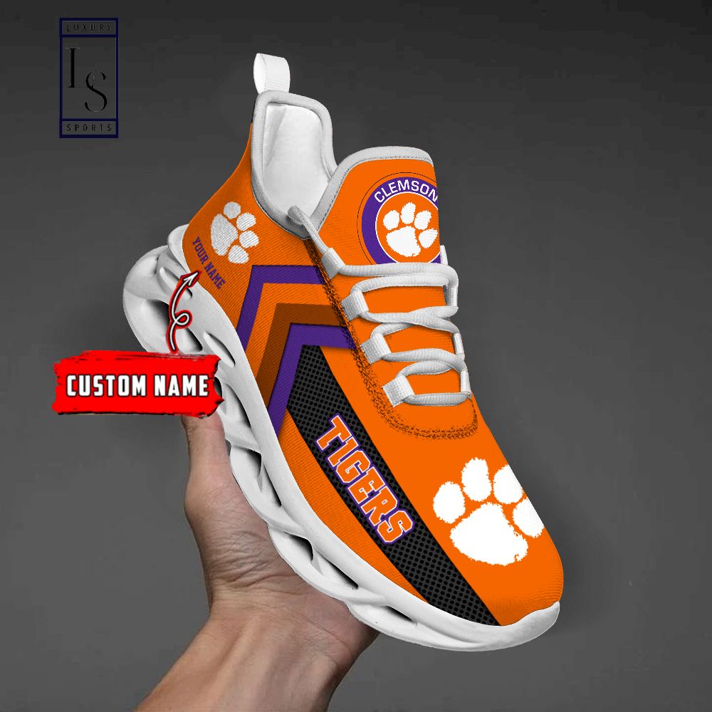 Clemson Tigers Personalized Max Soul Shoes - Famjoys Clemson Tigers Personalized Max Soul Shoes - Famjoys