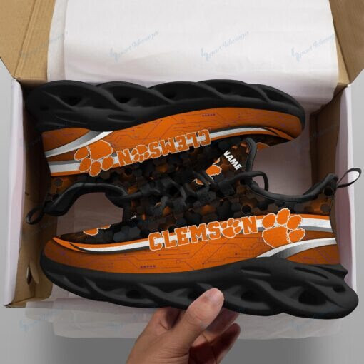 Clemson Tigers Personalized Max Soul YZ Running Sneakers 118 - Famjoys Clemson Tigers Personalized Max Soul YZ Running Sneakers 118 - Famjoys