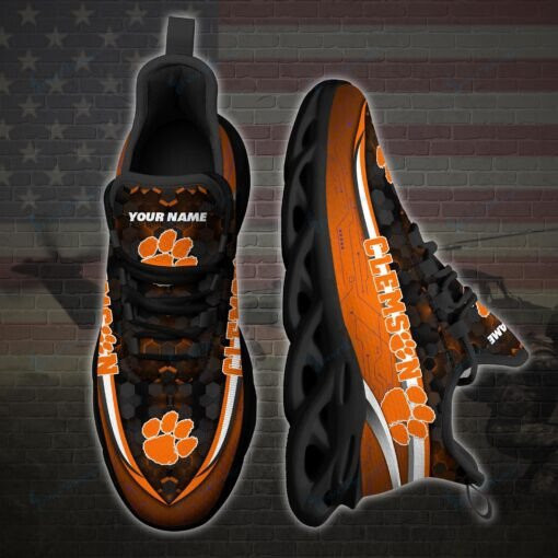 Clemson Tigers Personalized Max Soul YZ Running Sneakers 118 - Famjoys Clemson Tigers Personalized Max Soul YZ Running Sneakers 118 - Famjoys
