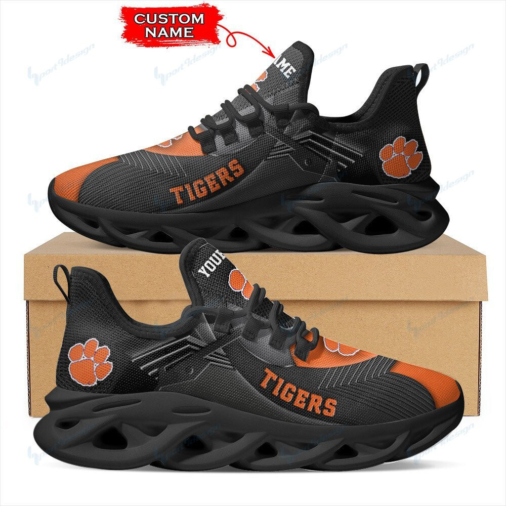 Clemson Tigers Personalized Max Soul YZ Running Sneakers 292 - Famjoys Clemson Tigers Personalized Max Soul YZ Running Sneakers 292 - Famjoys